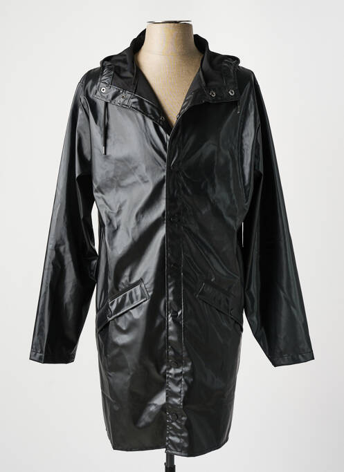 Impermeabil negru RAINS bărbat