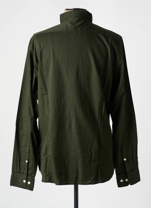 Cămașă cu mâneci lungi kaki KNOWLEDGE COTTON APPAREL bărbat