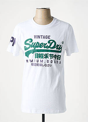 Tricou alb SUPERDRY bărbat
