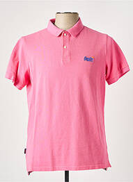 Polo roz SUPERDRY homme