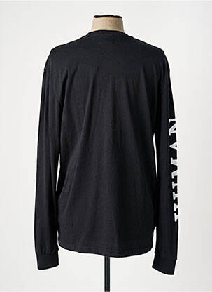 Tricou negru HUMAN WITH ATTITUDE bărbat