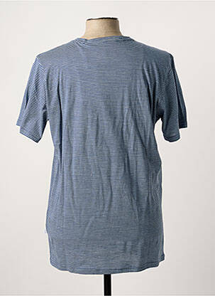 Tricou albastru KNOWLEDGE COTTON APPAREL bărbat