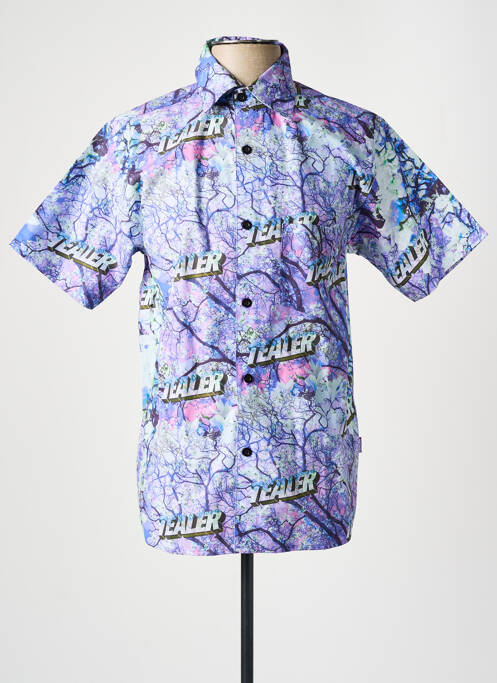 Cămașă cu mâneci scurte violet TEALER bărbat