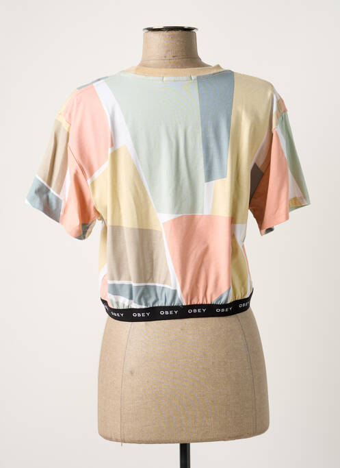 Tricou multicolor OBEY femeie