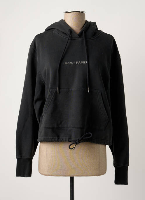 Hanorac negru DAILY PAPER femeie