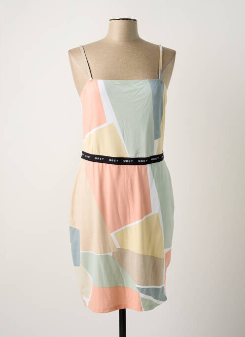 Rochie scurtă multicolor OBEY femeie