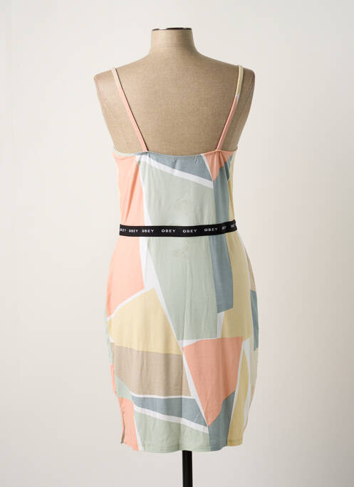 Rochie scurtă multicolor OBEY femeie