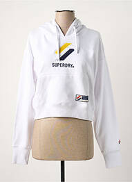 Hanorac alb SUPERDRY femeie