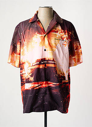 Cămașă cu mâneci scurte negru HUMAN WITH ATTITUDE bărbat