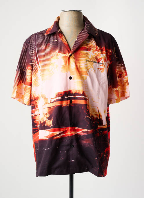 Cămașă cu mâneci scurte negru HUMAN WITH ATTITUDE bărbat