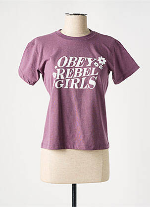Tricou violet OBEY femeie