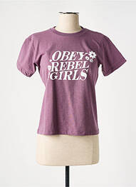 Tricou violet OBEY femme