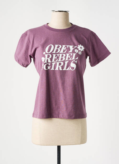 Tricou violet OBEY femeie