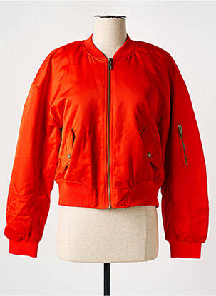 Geacă matlasată portocaliu ONLY femeie