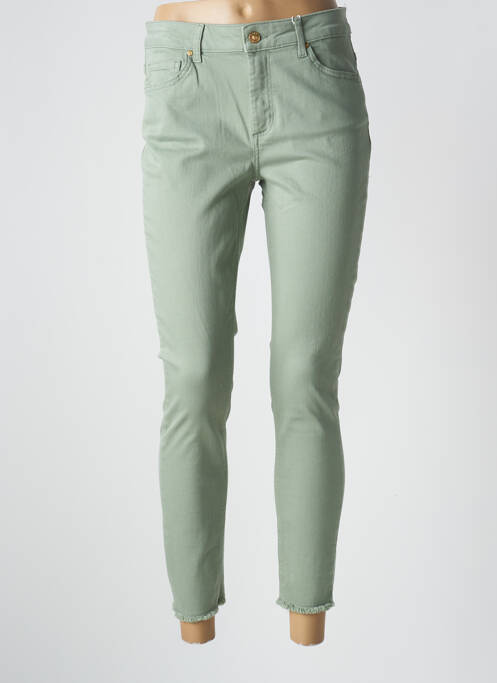 Pantalon slim verde ONLY femeie