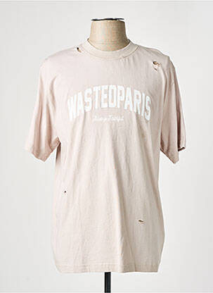 Tricou bej WASTED PARIS bărbat