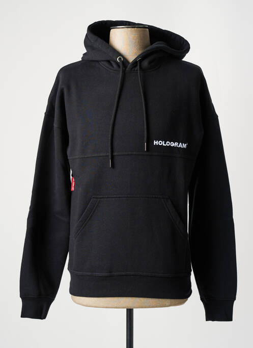 Hanorac negru HOLOGRAM bărbat