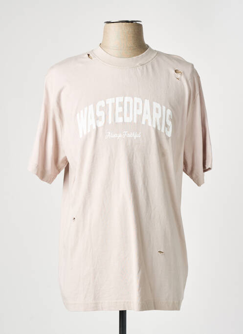 Tricou bej WASTED PARIS homme