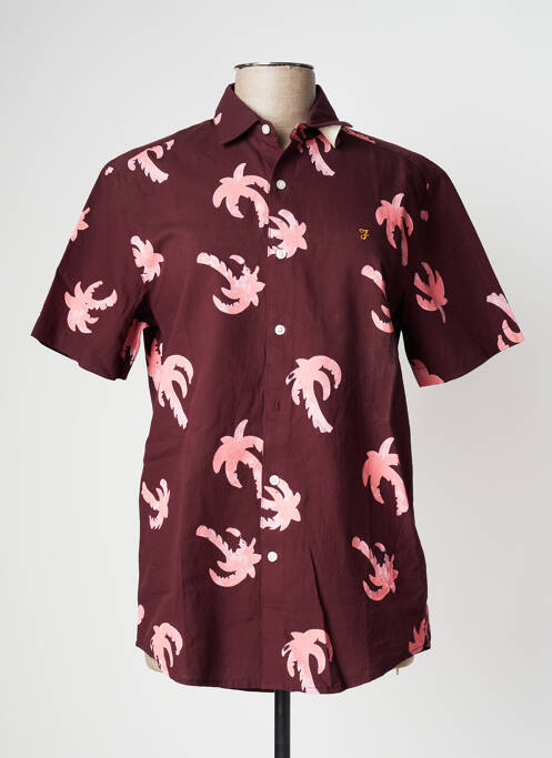 Cămașă cu mâneci scurte roșu FARAH bărbat