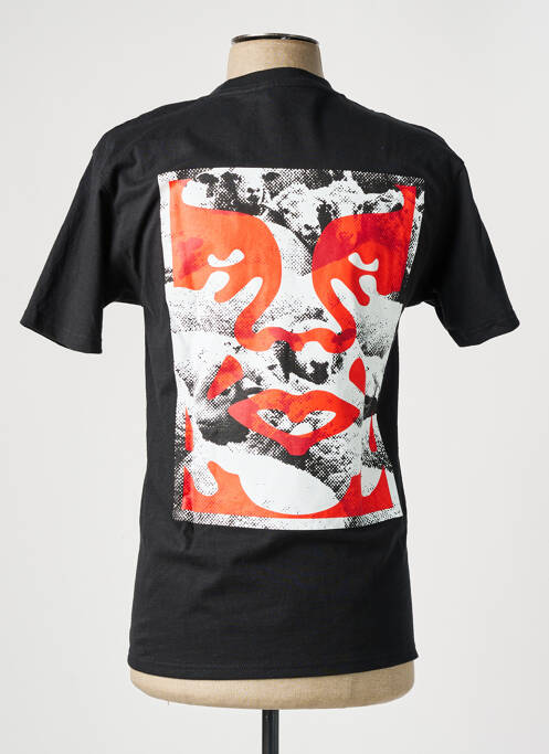 Tricou negru OBEY bărbat