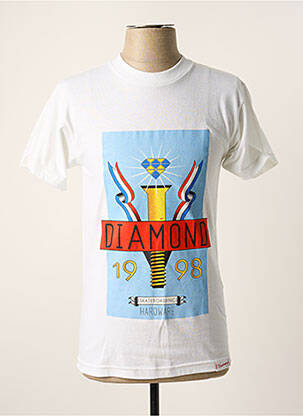 Tricou alb DIAMOND SUPPLY CO bărbat