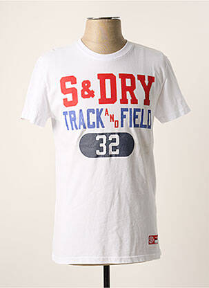 Tricou alb SUPERDRY bărbat