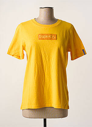 Tricou galben SUPERDRY femeie