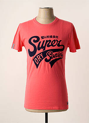 Tricou roz SUPERDRY bărbat