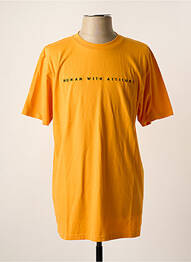 Tricou portocaliu HUMAN WITH ATTITUDE homme