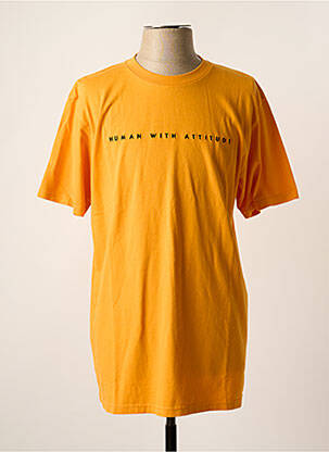 Tricou portocaliu HUMAN WITH ATTITUDE bărbat