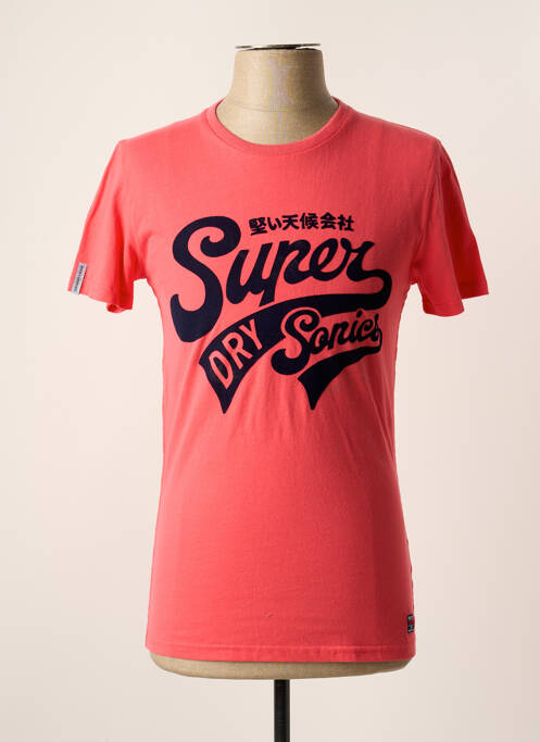 Tricou roz SUPERDRY bărbat