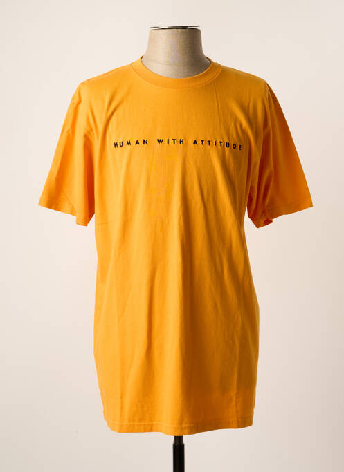 Tricou portocaliu HUMAN WITH ATTITUDE bărbat