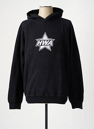 Hanorac negru HUMAN WITH ATTITUDE bărbat