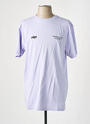 Tricou violet HUMAN WITH ATTITUDE bărbat