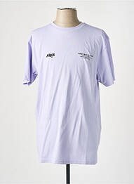 Tricou violet HUMAN WITH ATTITUDE homme