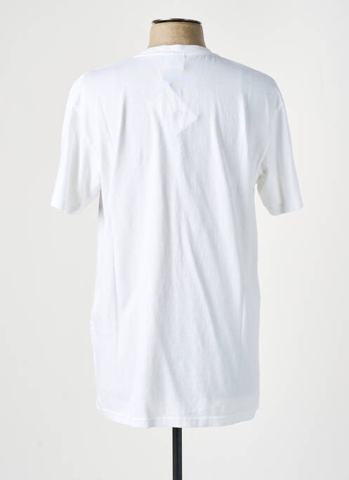 Tricou alb HUMAN WITH ATTITUDE bărbat