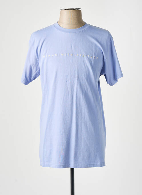 Tricou violet HUMAN WITH ATTITUDE bărbat