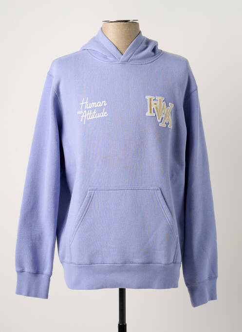 Hanorac violet HUMAN WITH ATTITUDE bărbat