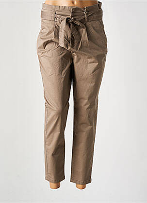 Pantalon chino maro ONLY femme