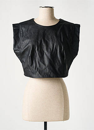 Top scurt negru HAILYS femeie