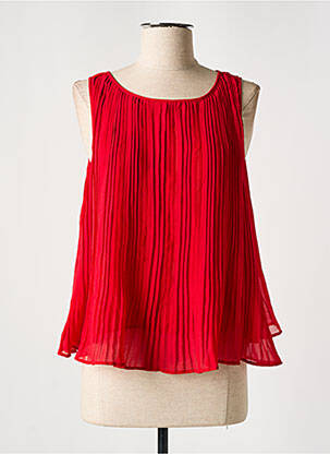 Top scurt roșu MANGO femeie