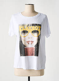 Tricou alb NOISY MAY femeie
