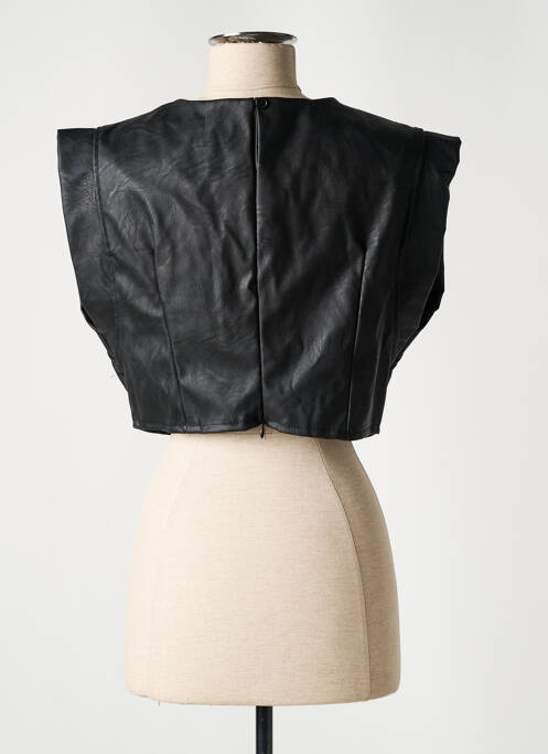 Top scurt negru HAILYS femeie