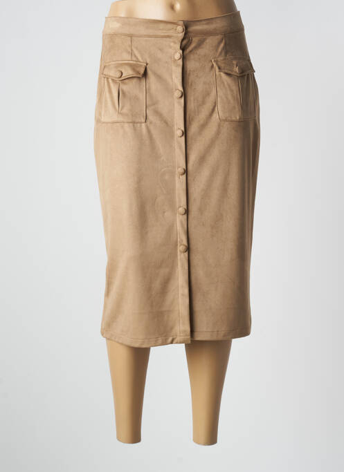 Fustă lungă maro PAUL BRIAL femeie