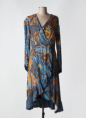 Rochie midi albastru PAUL BRIAL femeie