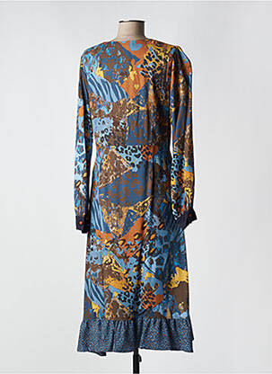 Rochie midi albastru PAUL BRIAL femeie