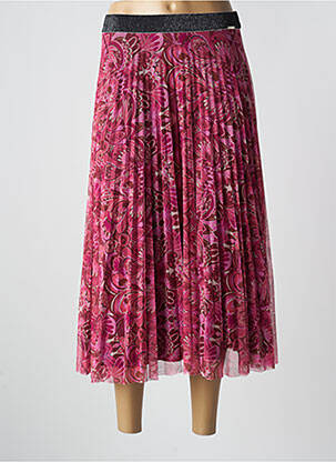 Fustă lungă roz MALOKA femeie
