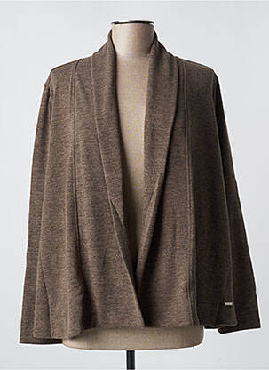 Vestă cu mâneci lungi kaki MALOKA femeie