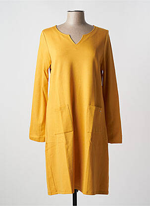 Rochie midi portocalie MALOKA femeie