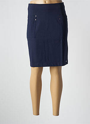 Fustă midi albastru MALOKA femeie